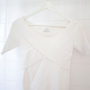 Sandro Criss Cross Sweater Top